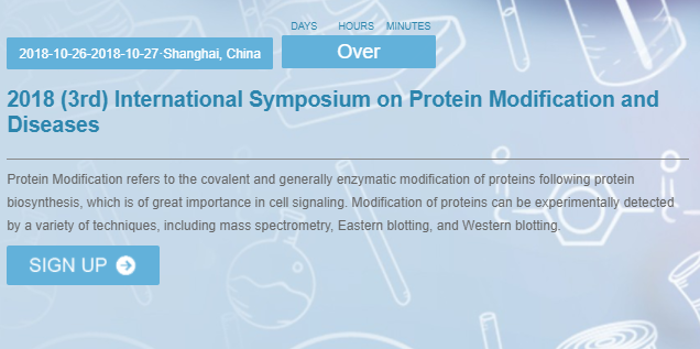 2018 (3rd) International Symposium on Protein Modification and Diseases
