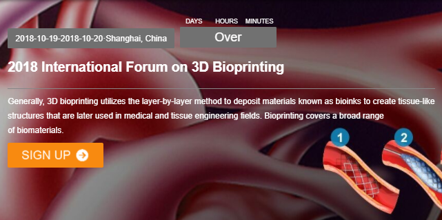 2018 International Forum on 3D Bioprinting