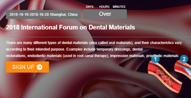 2018 International Forum on Dental Materials